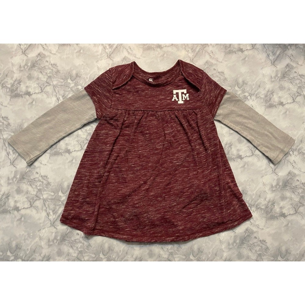 Texas A&M University Aggies Baby Girl Dress Clothes Outfit, Size 6-12 months
